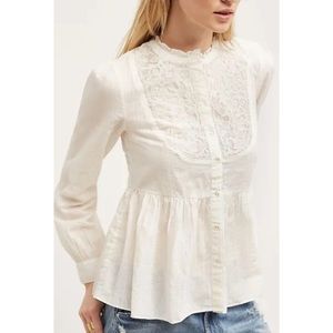 Anthropologie Floreat Button Down Blouse
